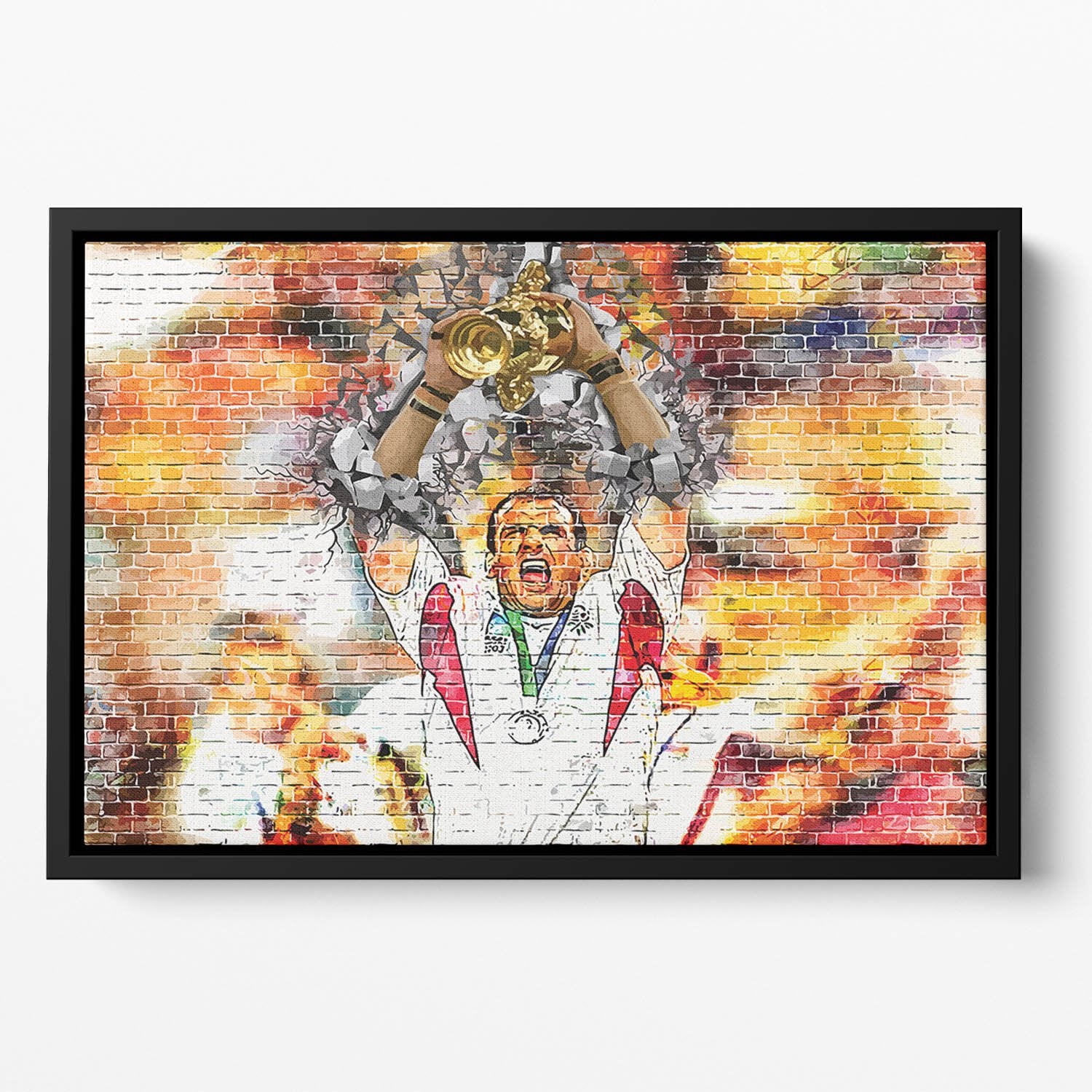 England Rugby World Cup Win 2003 Floating Framed Canvas