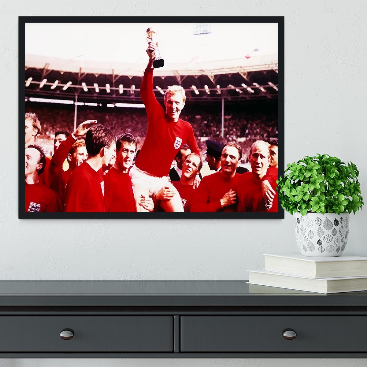 England World Cup 1966 Framed Print - Canvas Art Rocks - 2