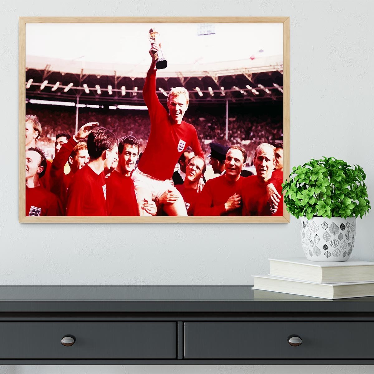 England World Cup 1966 Framed Print - Canvas Art Rocks - 4