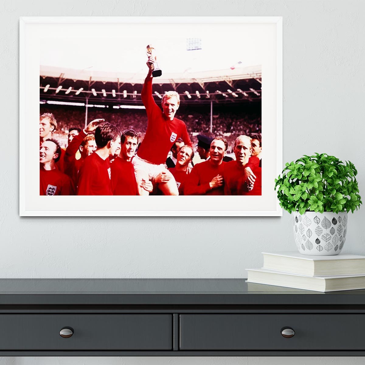 England World Cup 1966 Framed Print - Canvas Art Rocks - 5