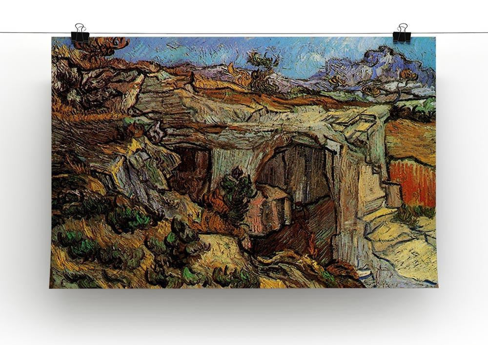 Entrance to a Quarry near Saint-Remy by Van Gogh Canvas Print & Poster - Canvas Art Rocks - 2