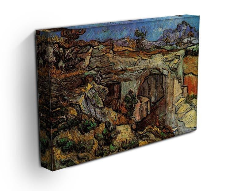 Entrance to a Quarry near Saint-Remy by Van Gogh Canvas Print & Poster - Canvas Art Rocks - 3