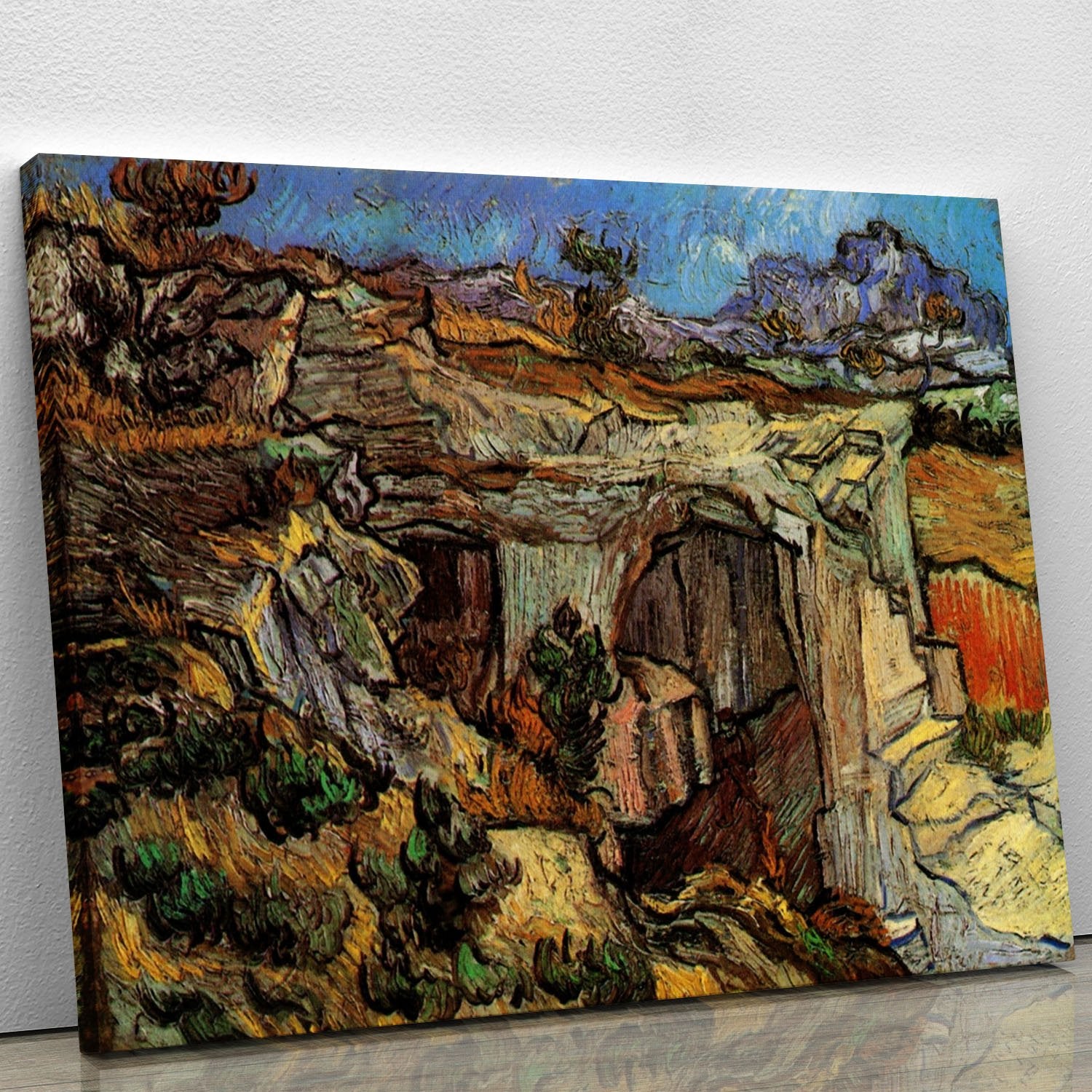 Entrance to a Quarry near Saint-Remy by Van Gogh Canvas Print or Poster