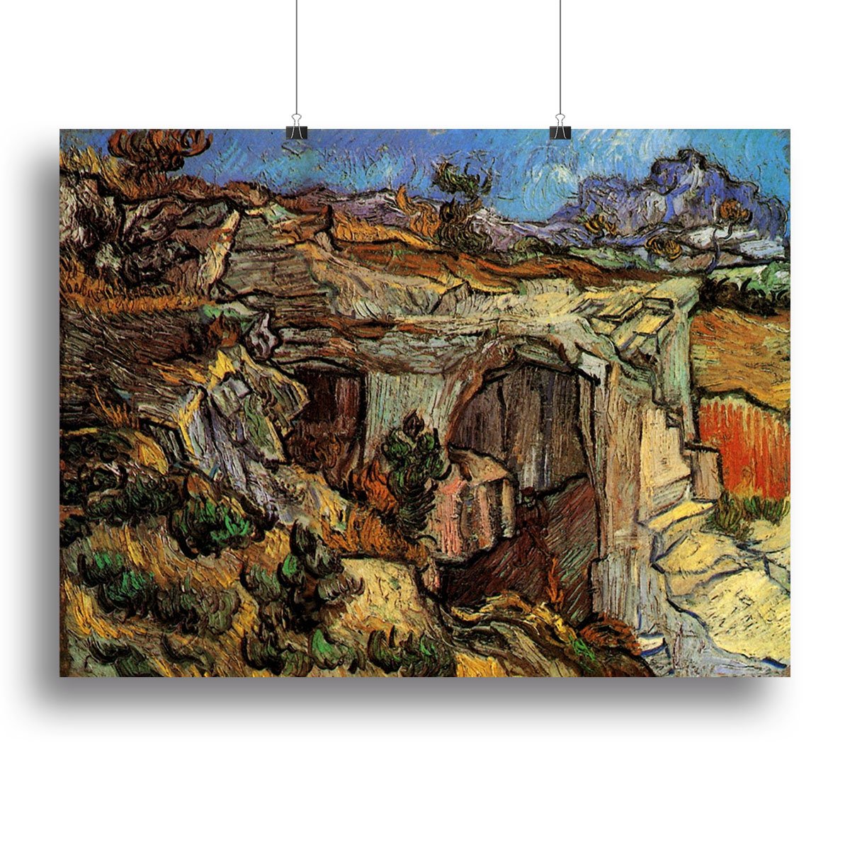 Entrance to a Quarry near Saint-Remy by Van Gogh Canvas Print or Poster