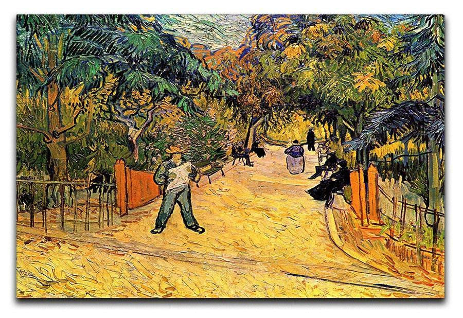 Entrance to the Public Park in Arles by Van Gogh Canvas Print & Poster  - Canvas Art Rocks - 1