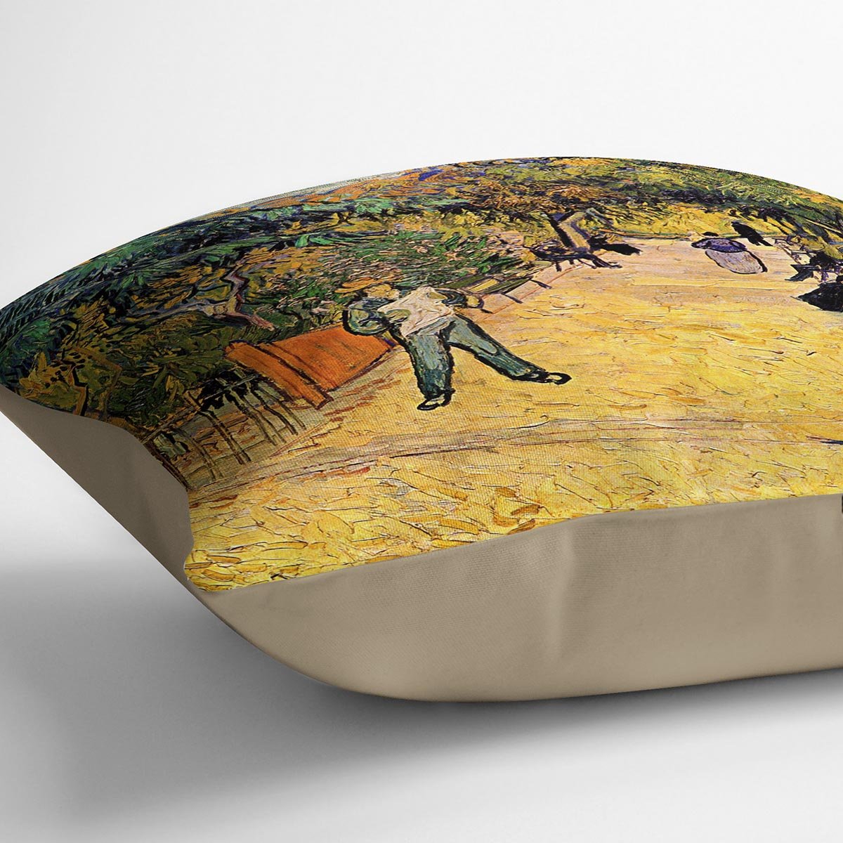 Entrance to the Public Park in Arles by Van Gogh Throw Pillow