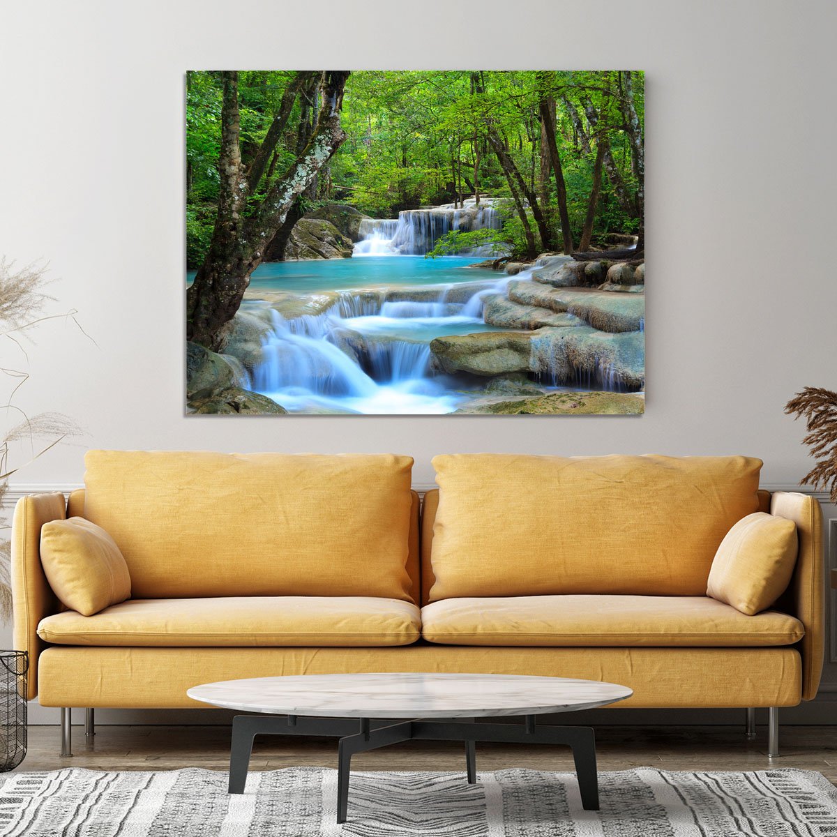 Erawan Waterfall Canvas Print or Poster