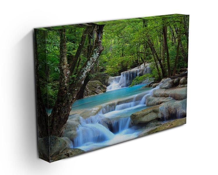Erawan Waterfall Canvas Print or Poster - Canvas Art Rocks - 3