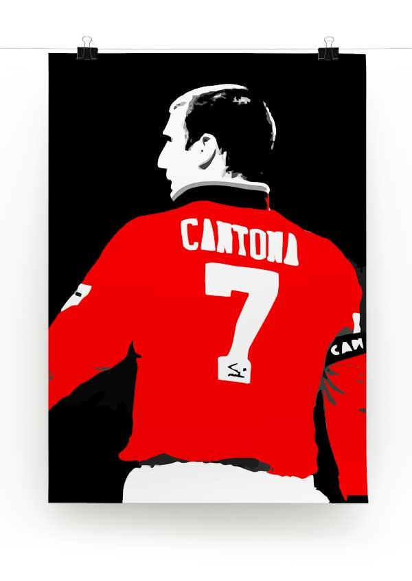 Eric Cantona No 7 Print - Canvas Art Rocks - 2