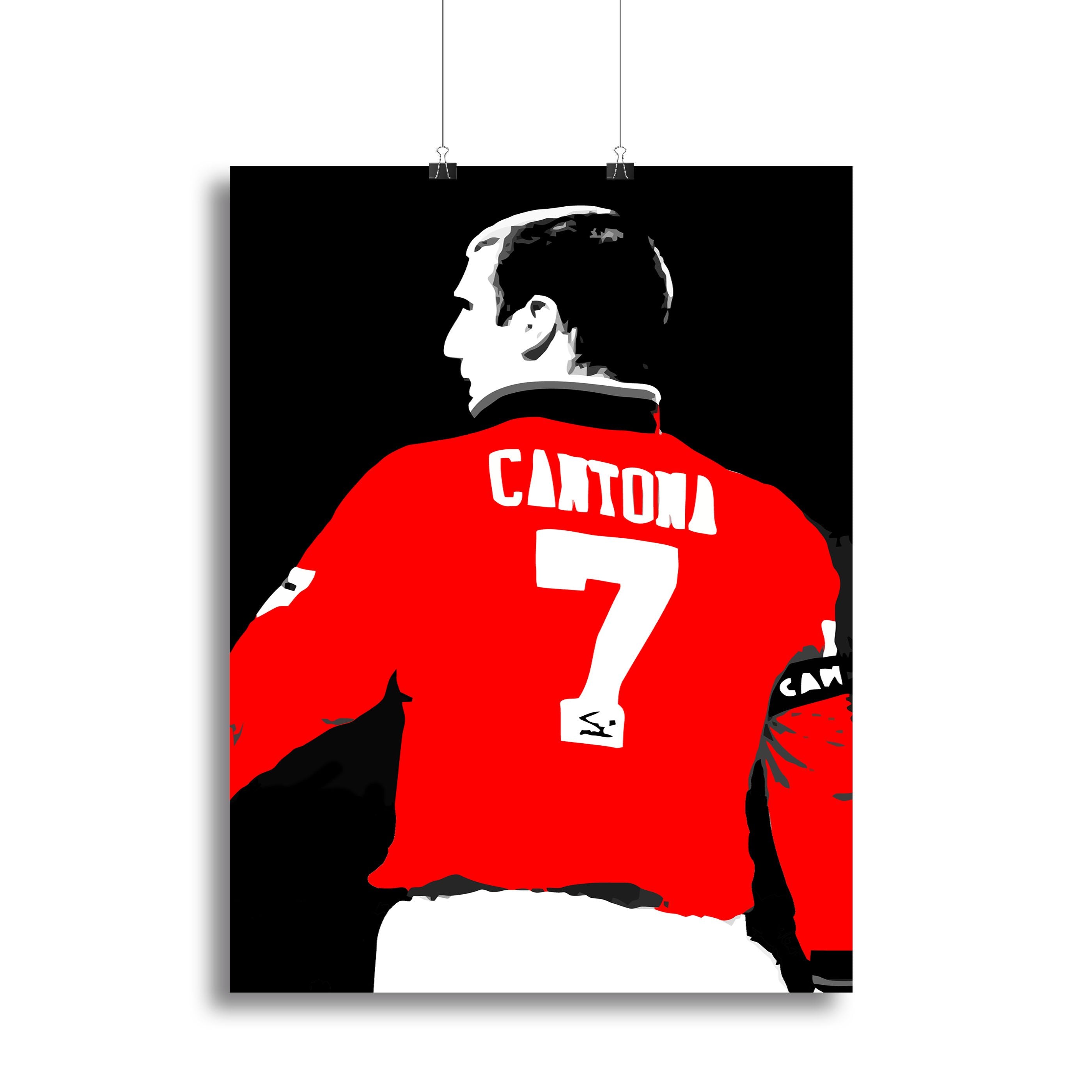Eric Cantona No 7 Canvas Print or Poster