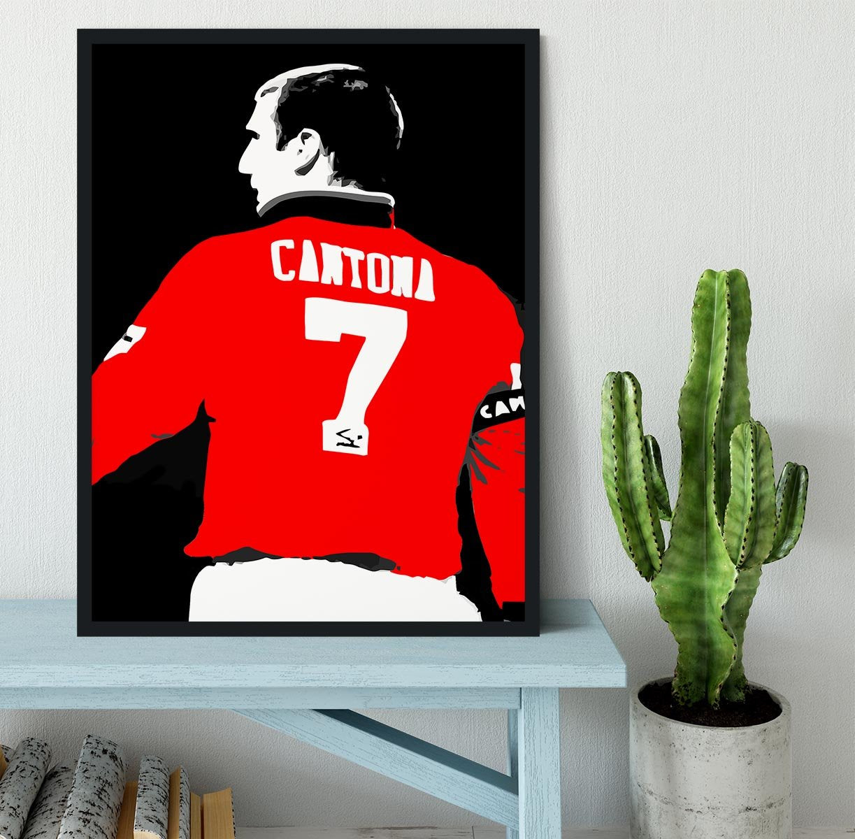 Eric Cantona No 7 Framed Print - Canvas Art Rocks - 2