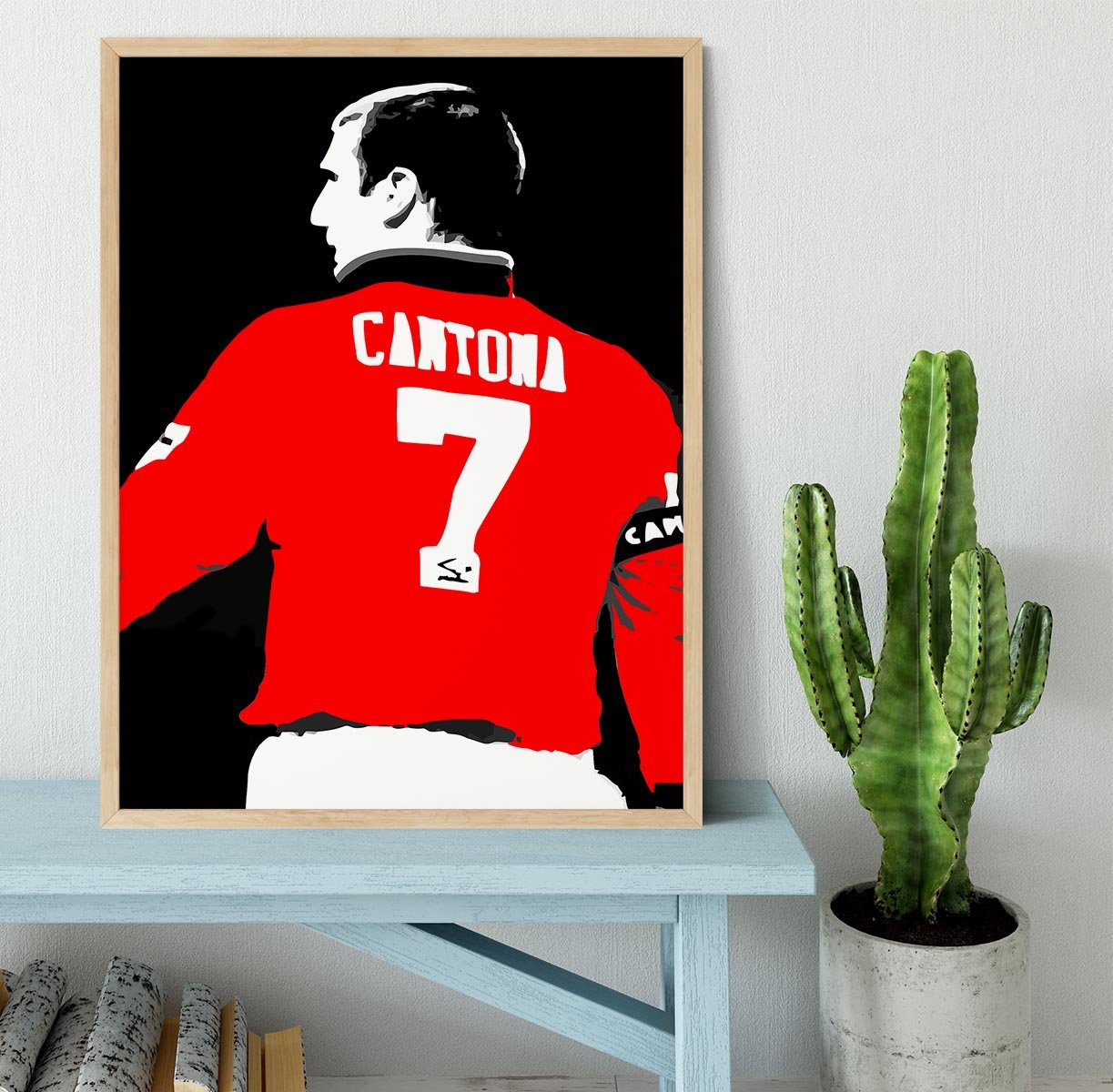 Eric Cantona No 7 Framed Print - Canvas Art Rocks - 4