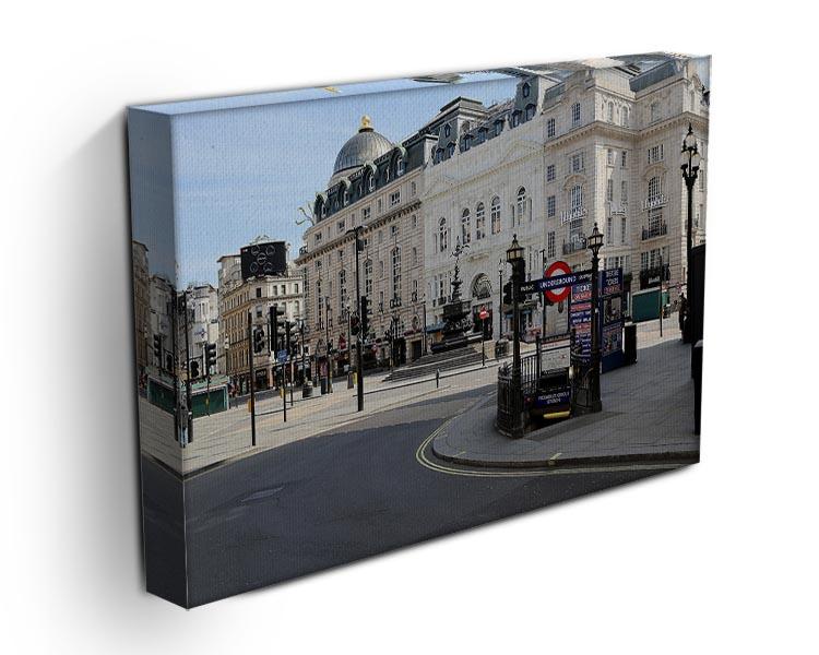 Eros Piccadilly Circus London under Lockdown 2020 Canvas Print or Poster
