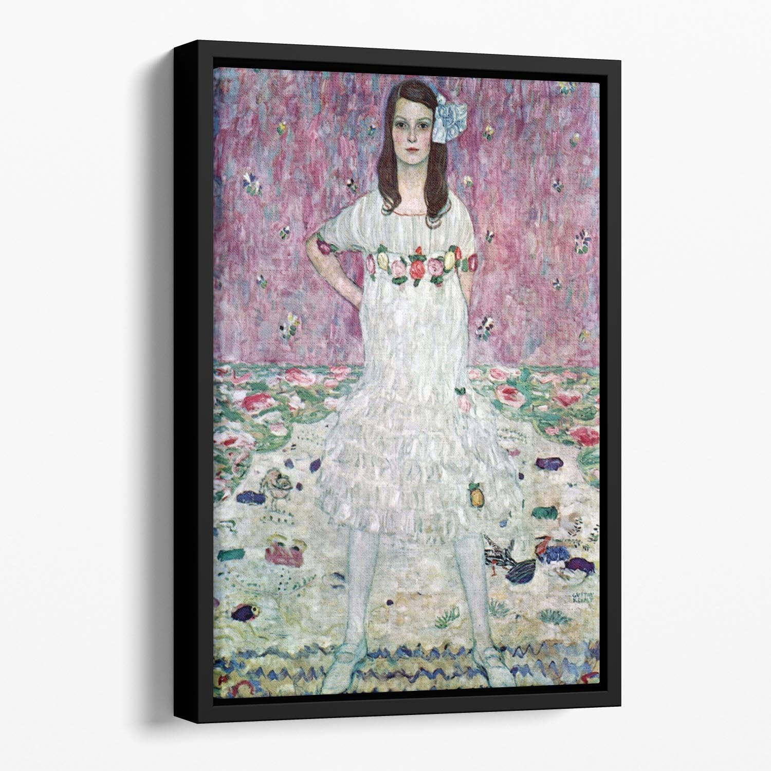 Eugenia Primavesi by Klimt Floating Framed Canvas