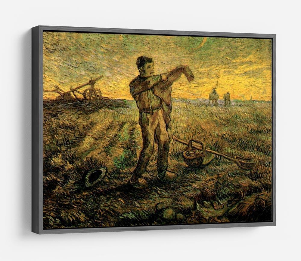 Evening The End of the Day after Millet by Van Gogh HD Metal Print