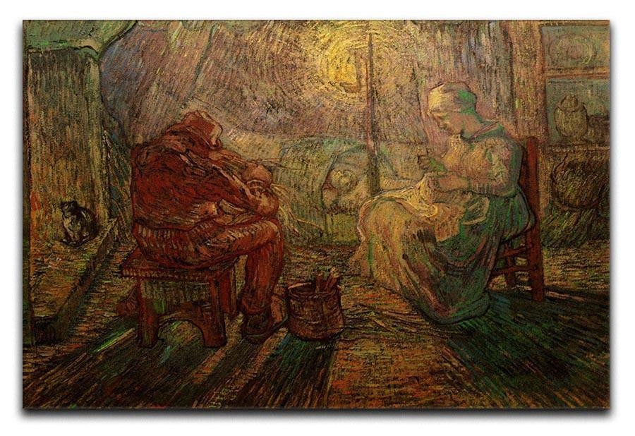 Evening The Watch after Millet by Van Gogh Canvas Print & Poster  - Canvas Art Rocks - 1