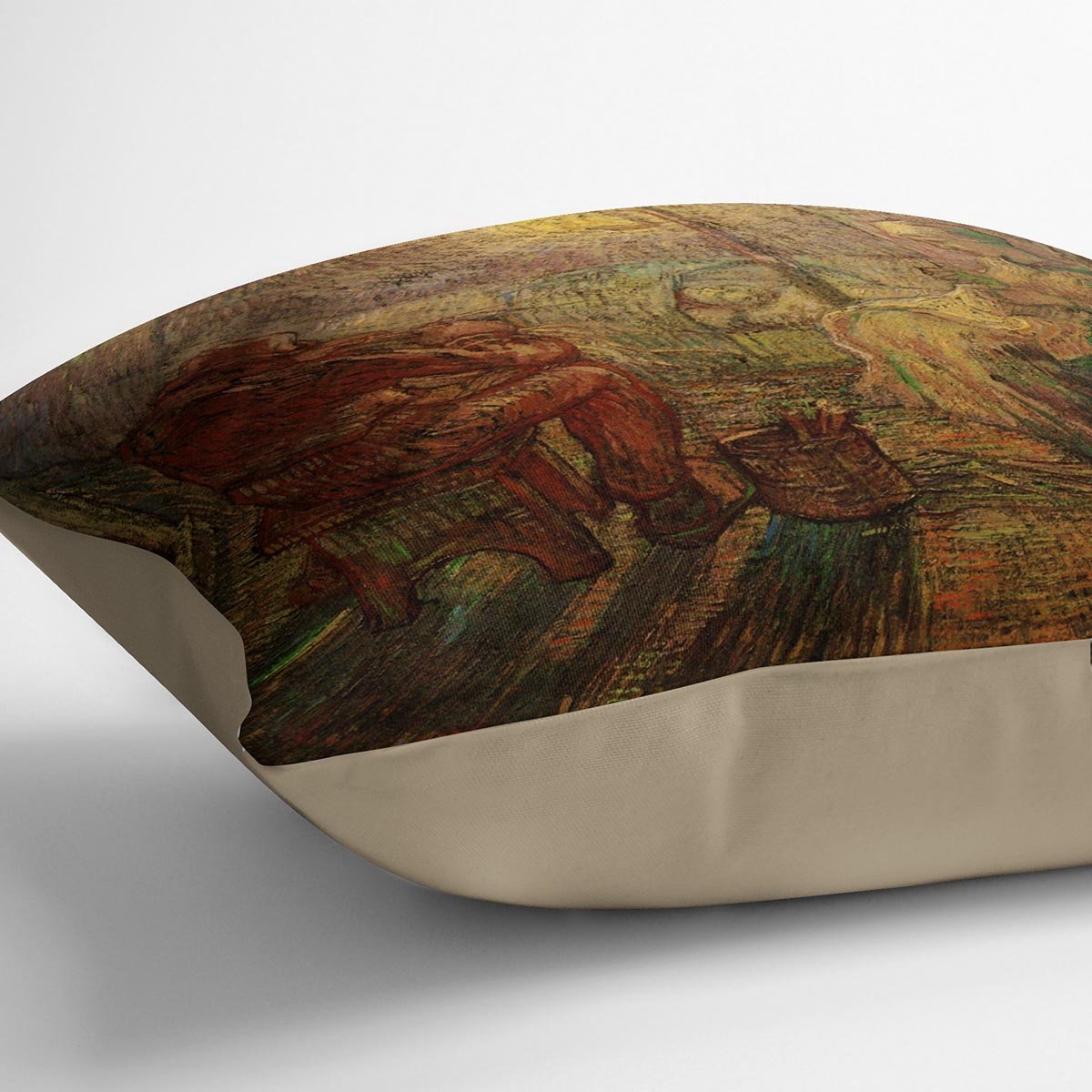 Evening The Watch after Millet by Van Gogh Throw Pillow