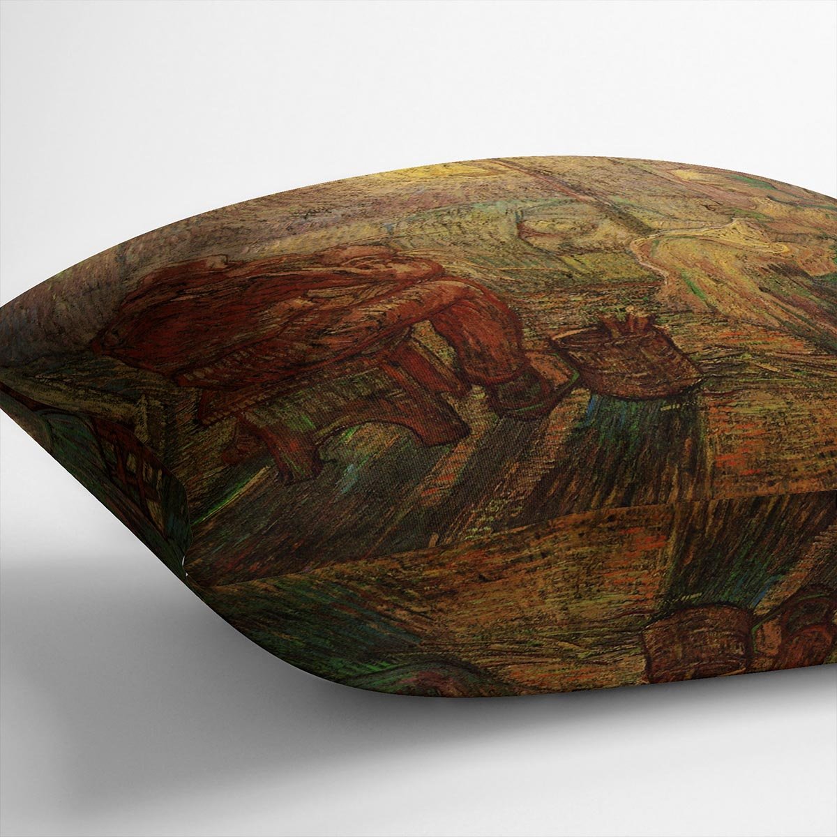 Evening The Watch after Millet by Van Gogh Throw Pillow