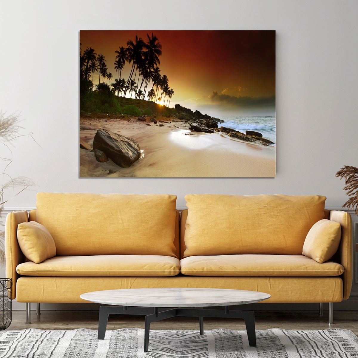 Extremely beautiful vivid sunrise Canvas Print or Poster