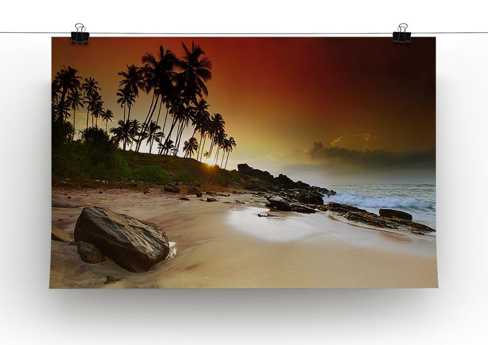 Extremely beautiful vivid sunrise Canvas Print or Poster - Canvas Art Rocks - 2