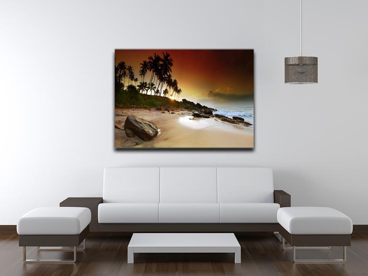Extremely beautiful vivid sunrise Canvas Print or Poster - Canvas Art Rocks - 4