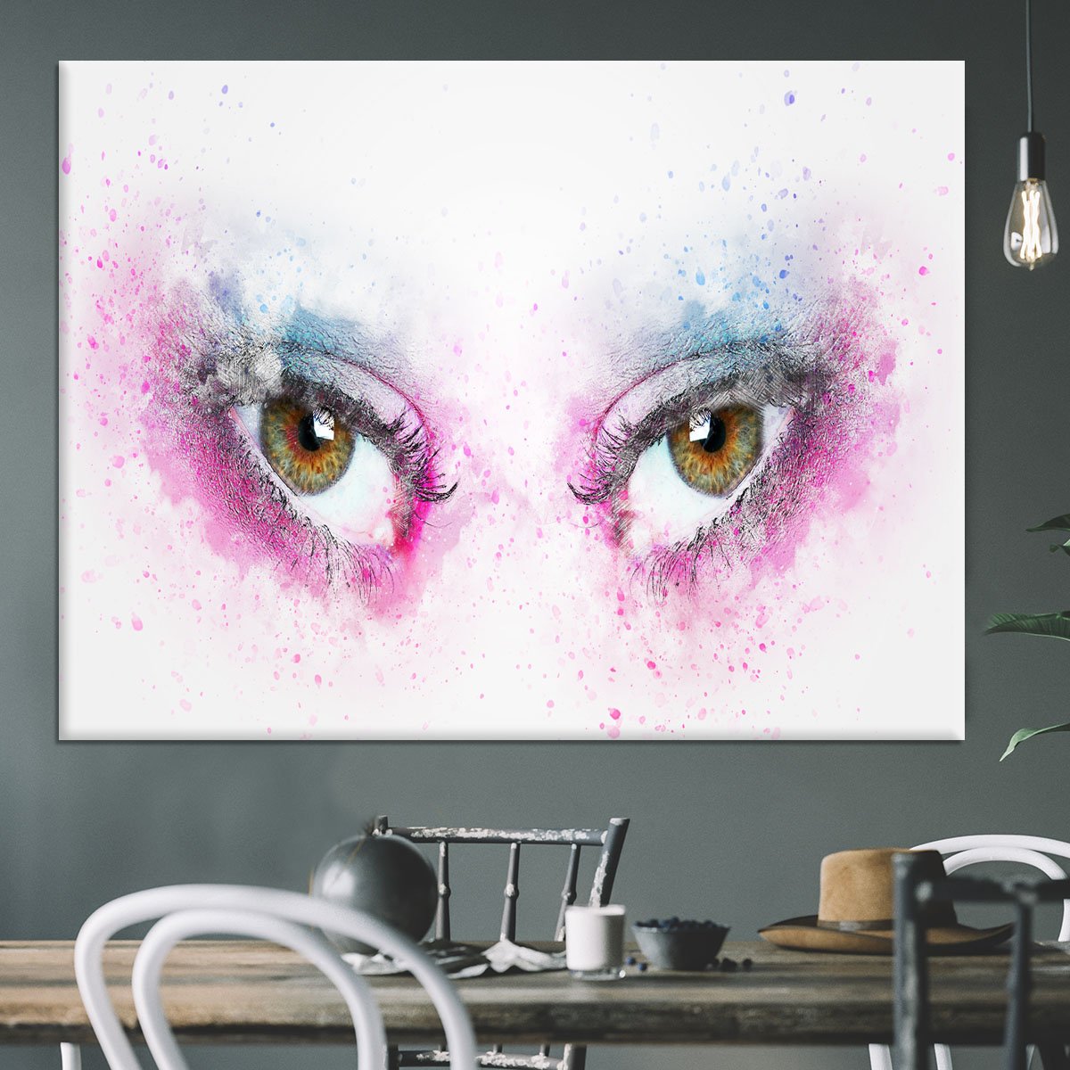 Eye Painting Canvas Print or Poster
