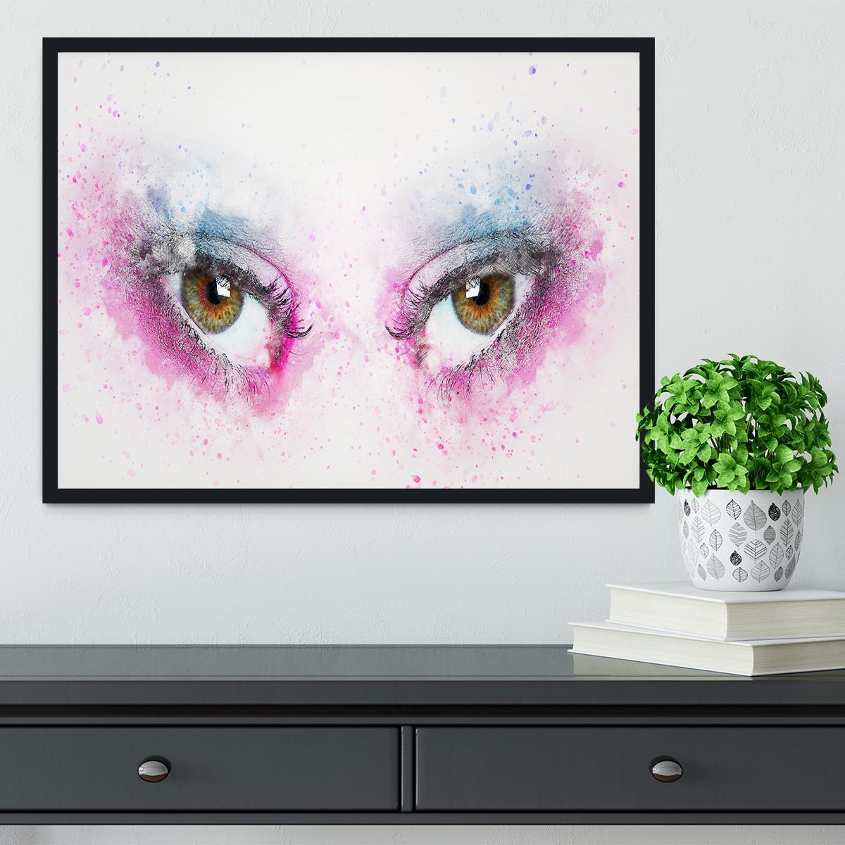 Eye Painting Framed Print - Canvas Art Rocks - 2