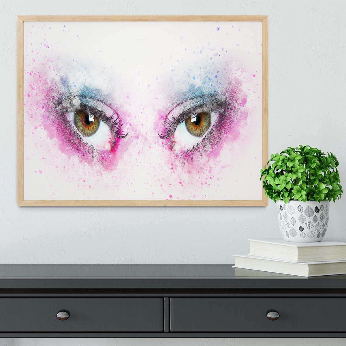Eye Painting Framed Print - Canvas Art Rocks - 4