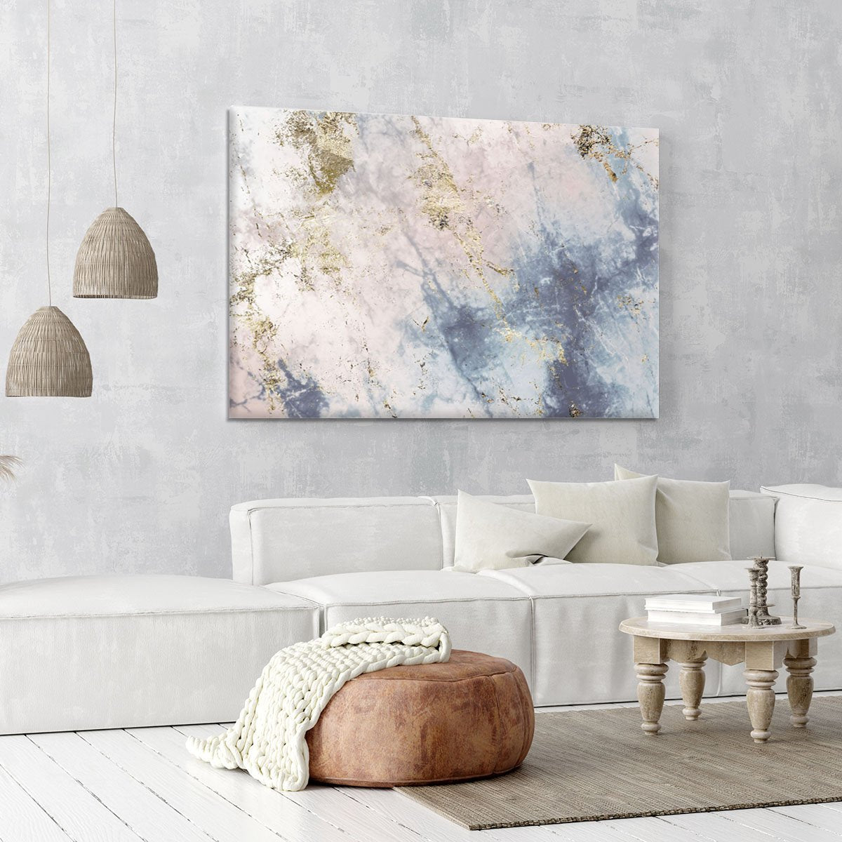 Faded Marble Canvas Print or Poster