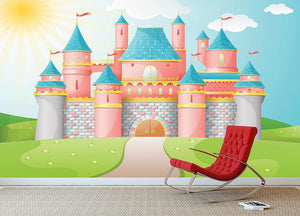 FairyTale castle illustration Wall Mural Wallpaper - Canvas Art Rocks - 3