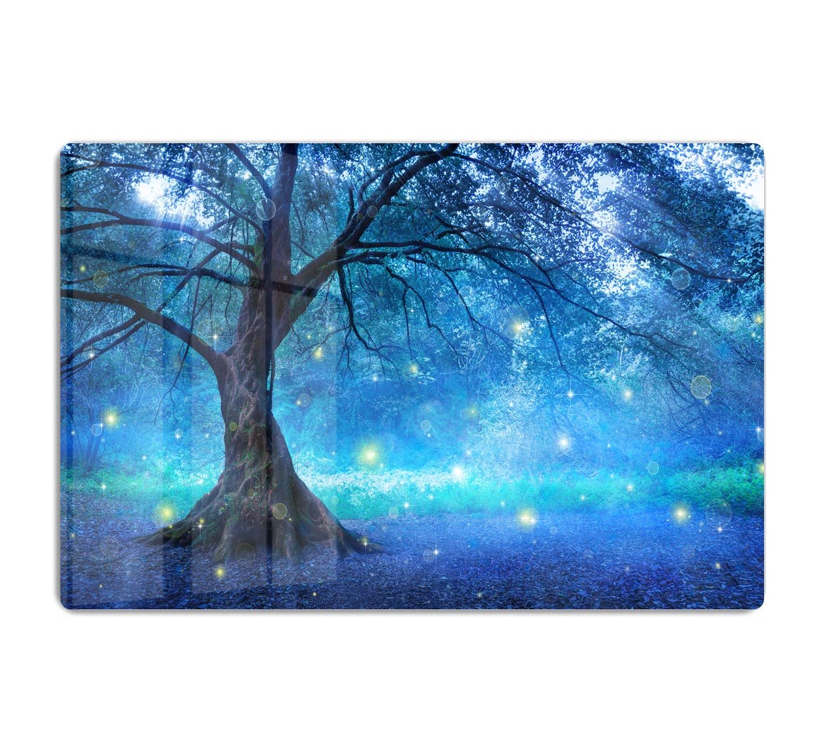 Fairy Tree In Mystic Forest HD Metal Print