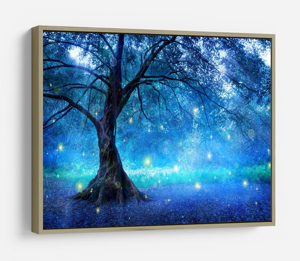 Fairy Tree In Mystic Forest HD Metal Print