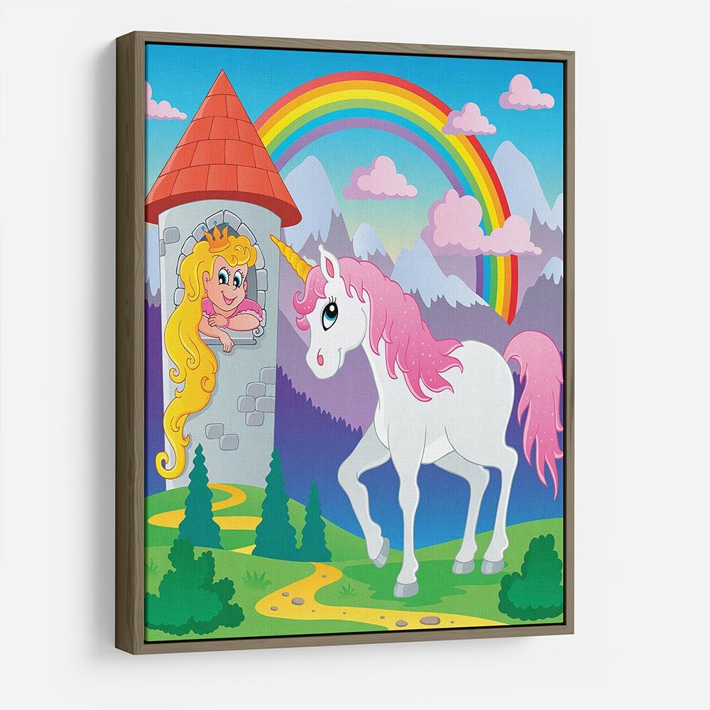 Fairy tale unicorn HD Metal Print