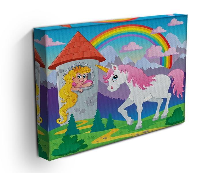 Fairy tale unicorn theme Canvas Print or Poster - Canvas Art Rocks - 3