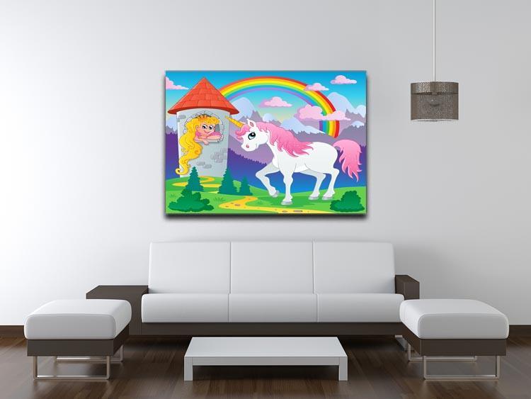 Fairy tale unicorn theme Canvas Print or Poster - Canvas Art Rocks - 4