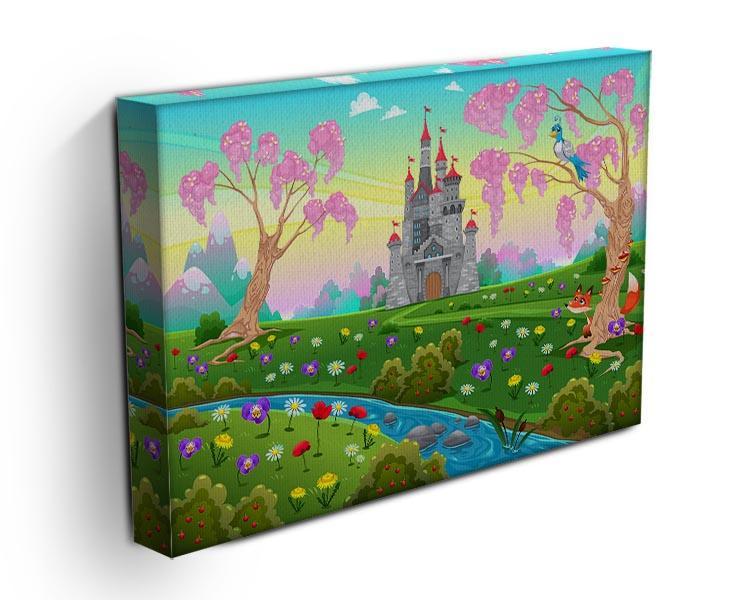 Fairytale scenery with castle Canvas Print or Poster - Canvas Art Rocks - 3