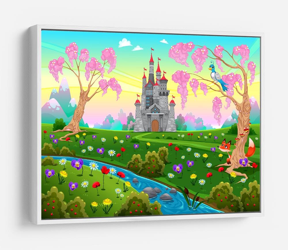 Fairytale scenery with castle HD Metal Print