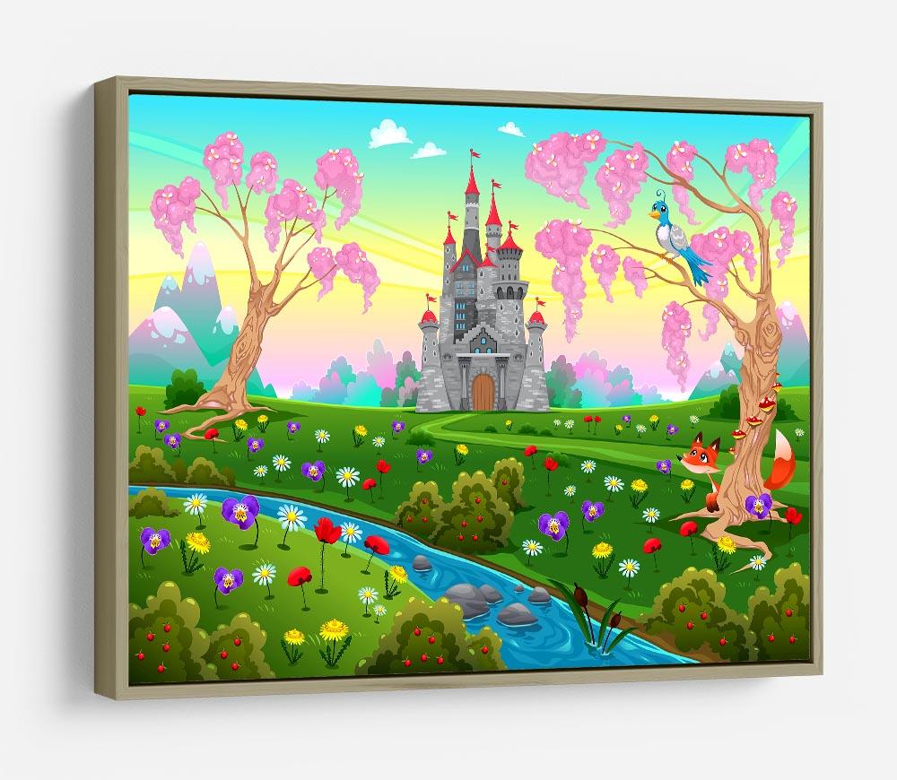 Fairytale scenery with castle HD Metal Print