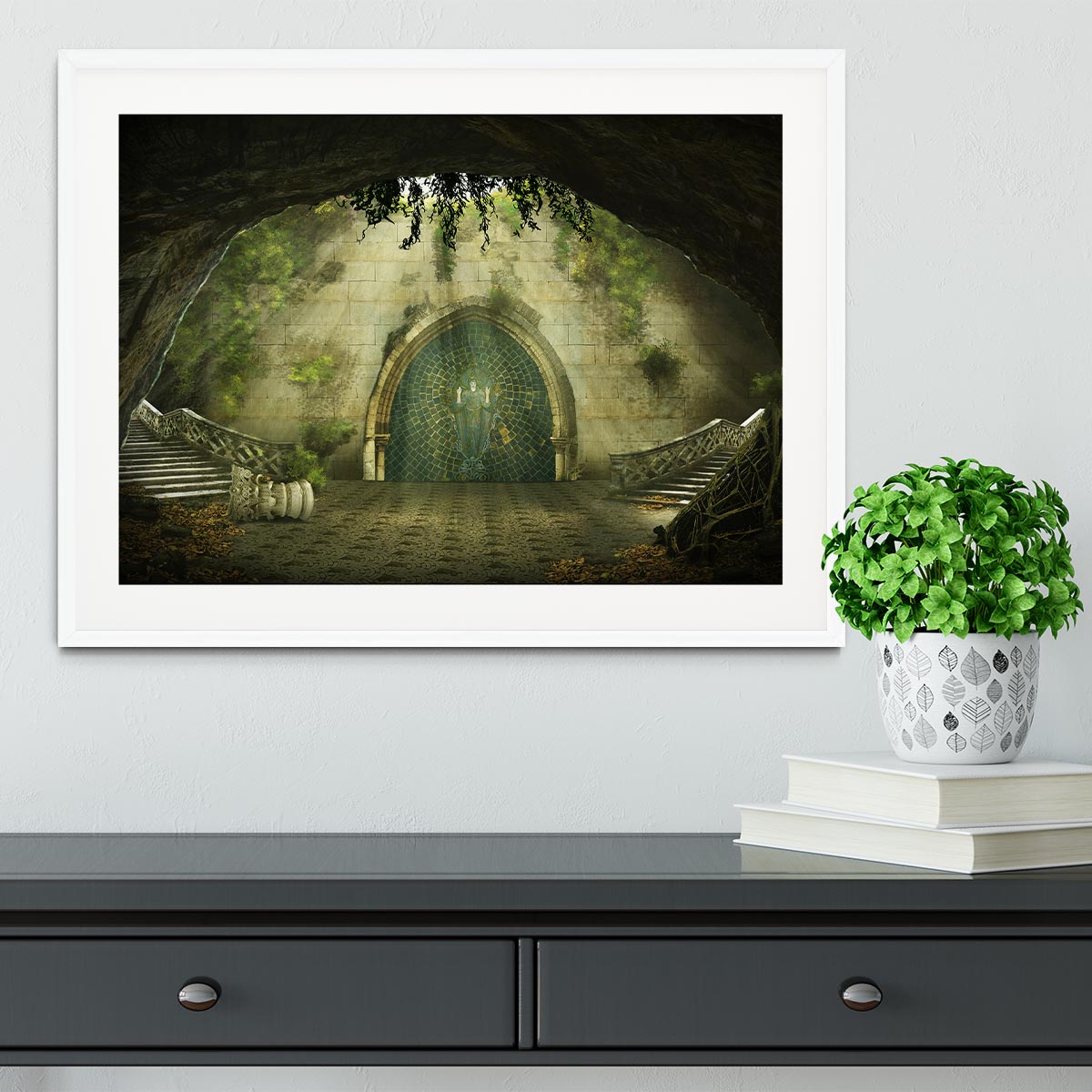 Fantasy cave Framed Print - Canvas Art Rocks - 5