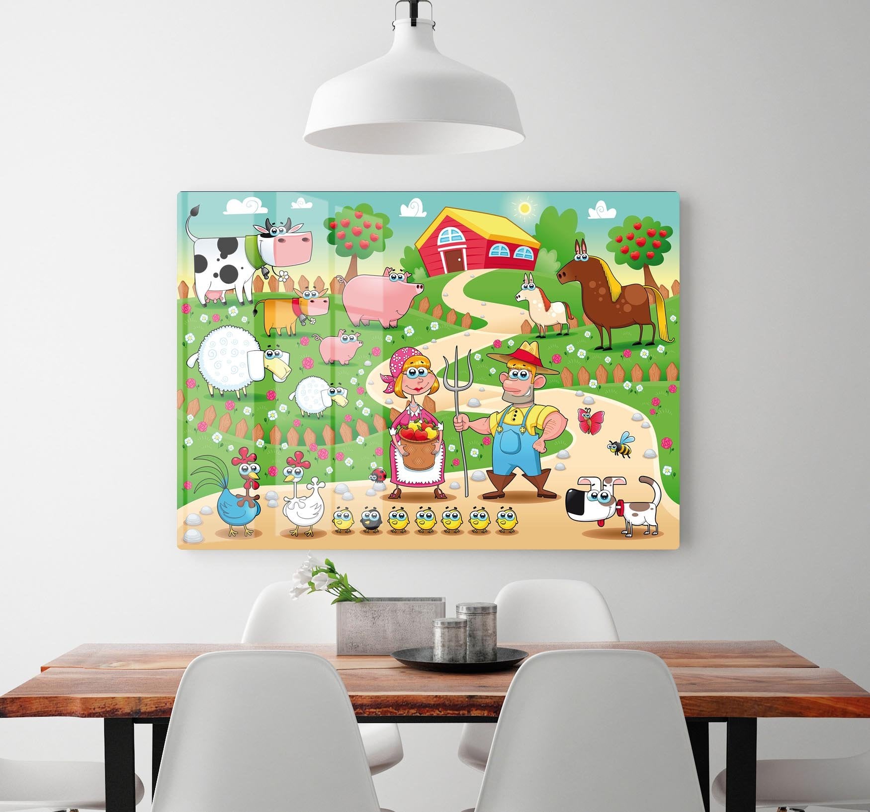 Farm Family HD Metal Print - Canvas Art Rocks - 2