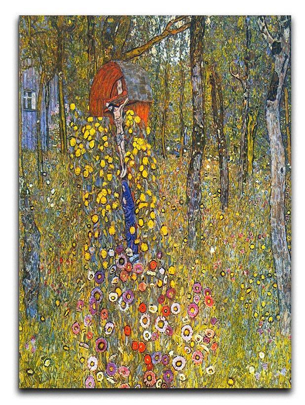 Farmers garden with crucifix by Klimt Canvas Print or Poster  - Canvas Art Rocks - 1