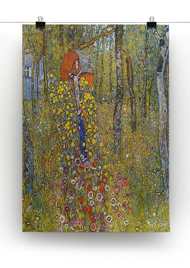 Farmers garden with crucifix by Klimt Canvas Print or Poster - Canvas Art Rocks - 2