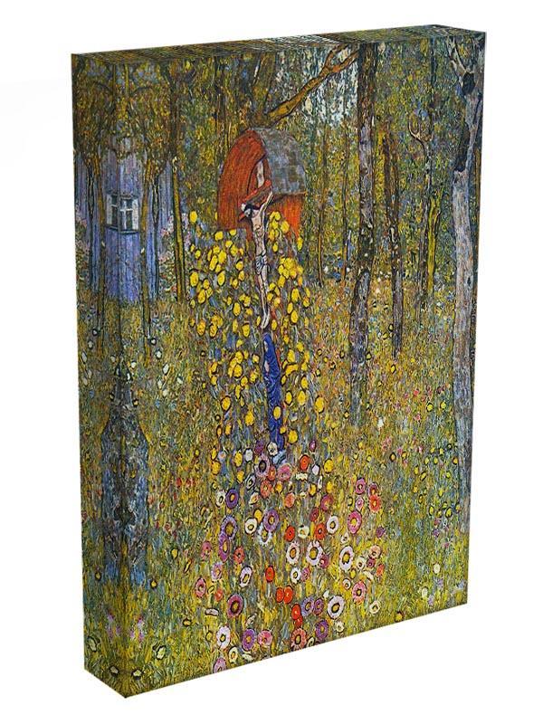 Farmers garden with crucifix by Klimt Canvas Print or Poster - Canvas Art Rocks - 3