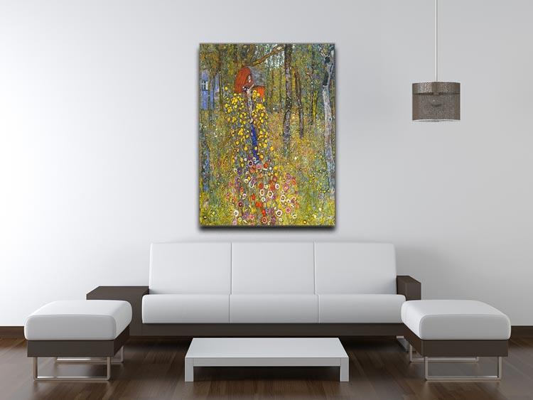 Farmers garden with crucifix by Klimt Canvas Print or Poster - Canvas Art Rocks - 4