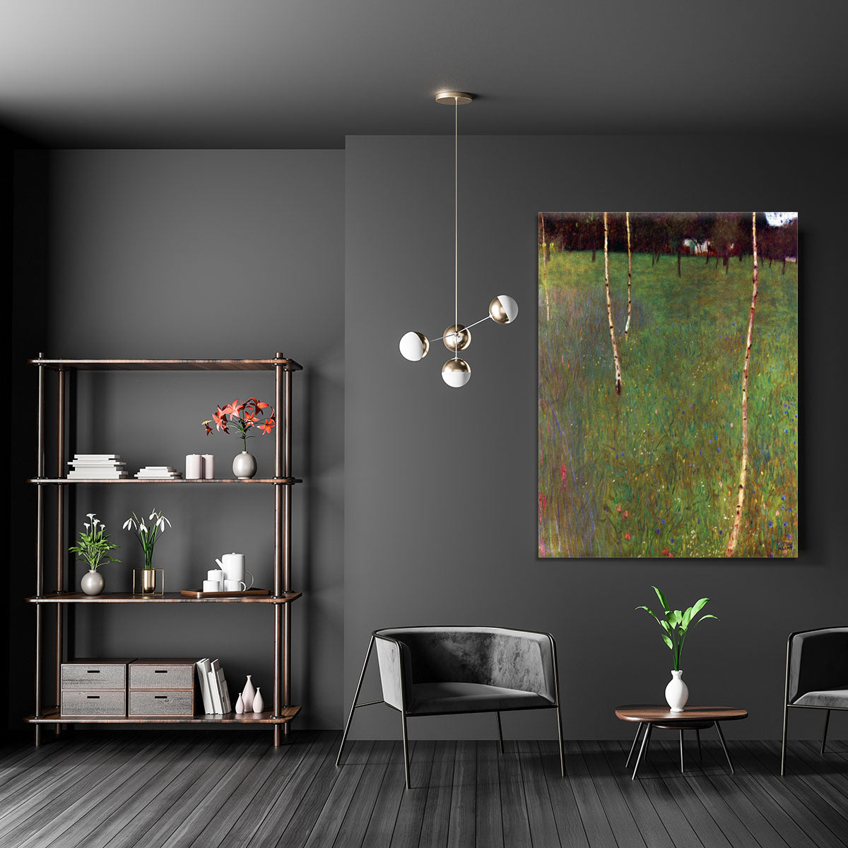 Farmhouse by Klimt Canvas Print or Poster - Canvas Art Rocks - 5