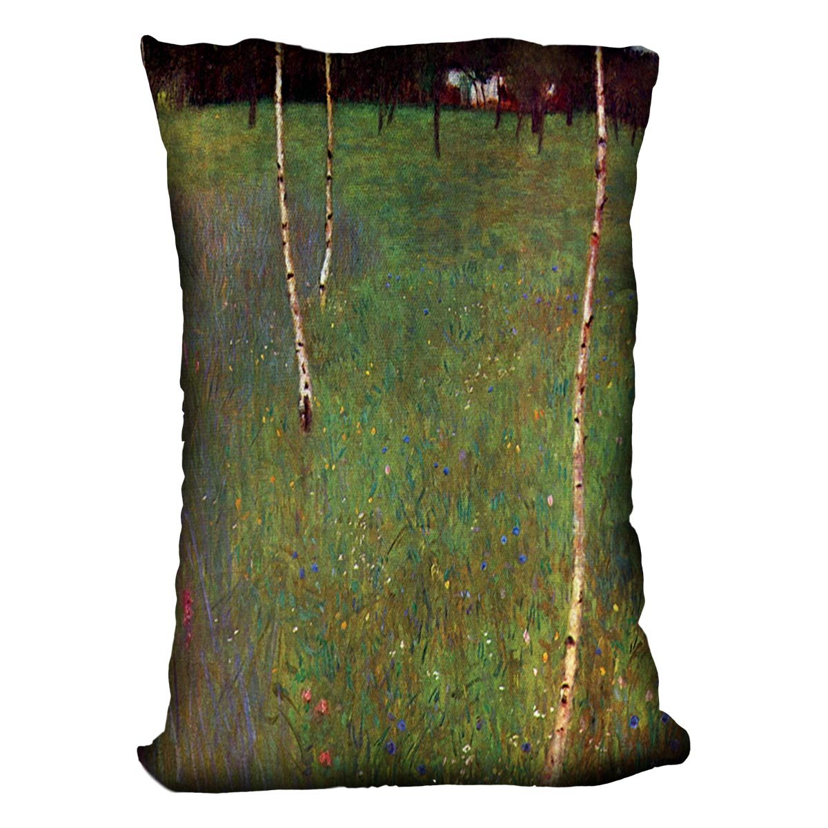 Farmhouse by Klimt Throw Pillow