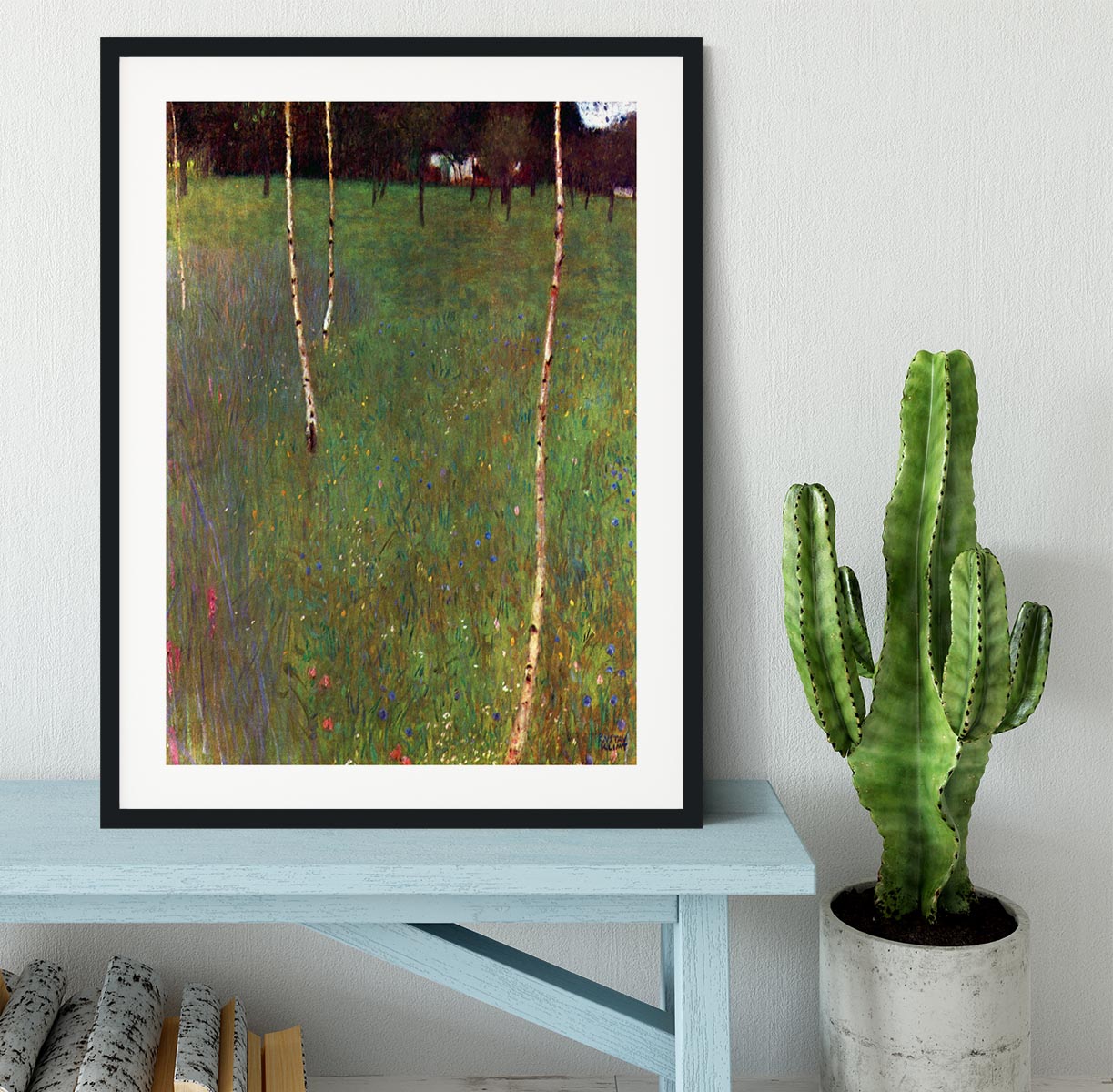 Farmhouse by Klimt Framed Print - Canvas Art Rocks - 1