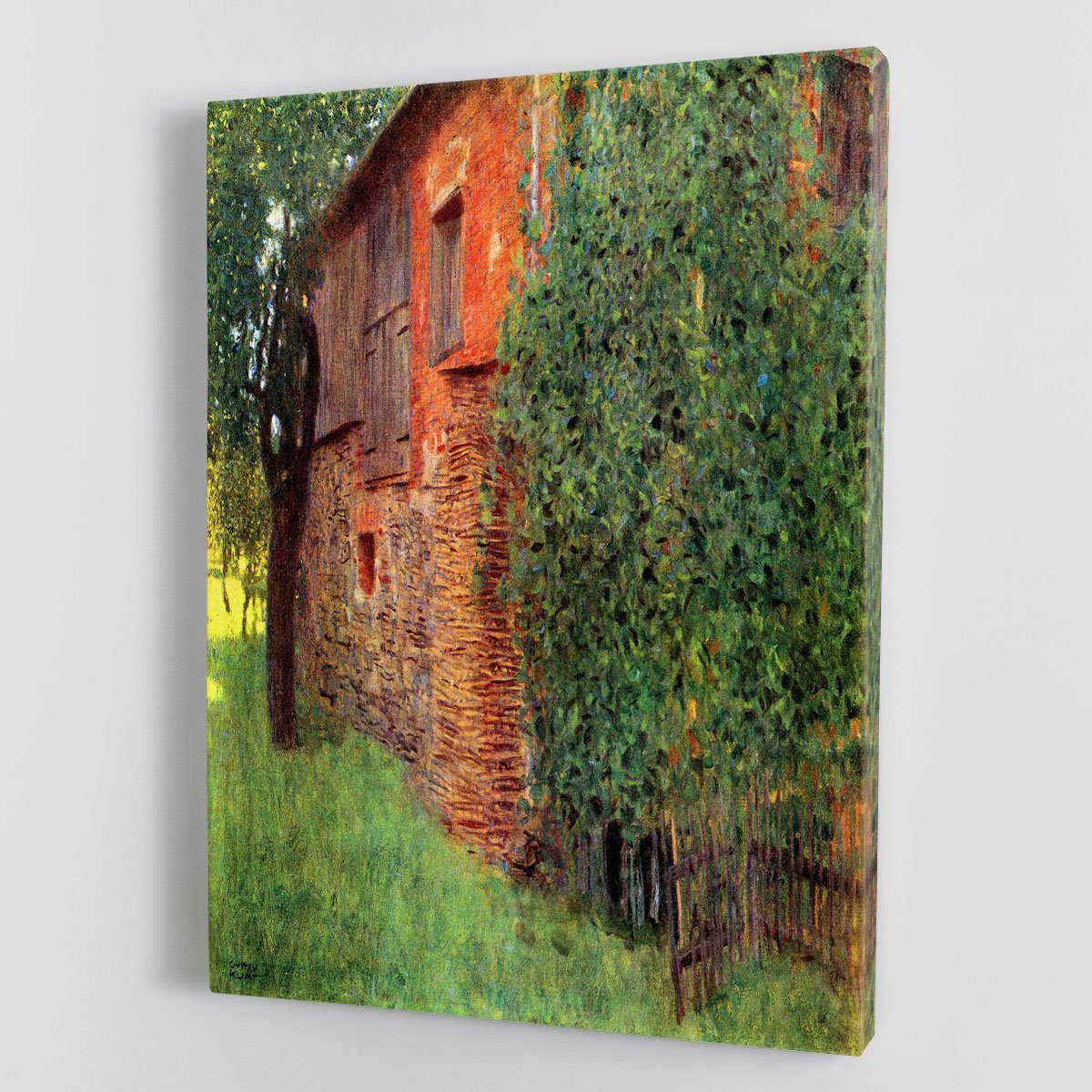 Farmhouse in Chamber in Attersee by Klimt Canvas Print or Poster