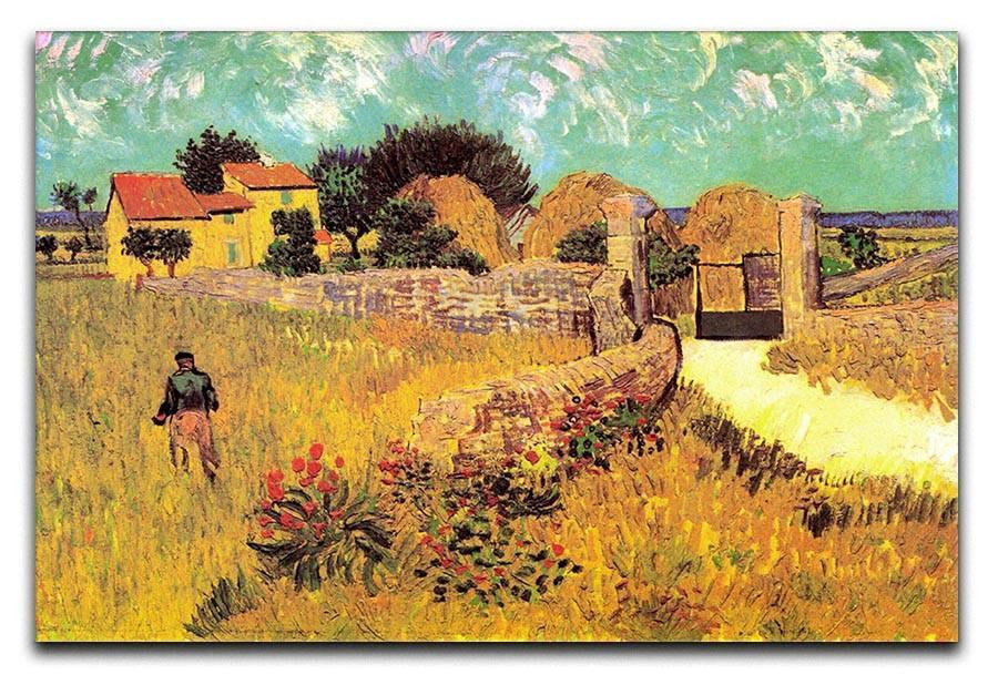 Farmhouse in Provence by Van Gogh Canvas Print & Poster  - Canvas Art Rocks - 1