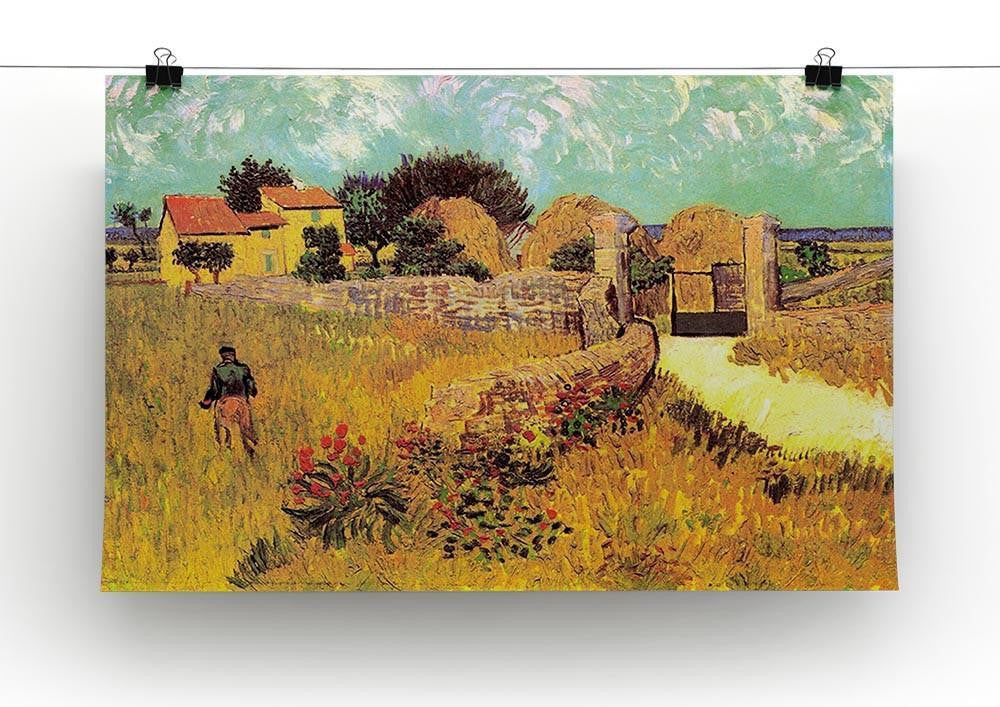 Farmhouse in Provence by Van Gogh Canvas Print & Poster - Canvas Art Rocks - 2